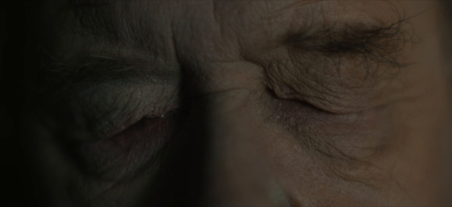 Extreme close-up of Grandfather's eyes